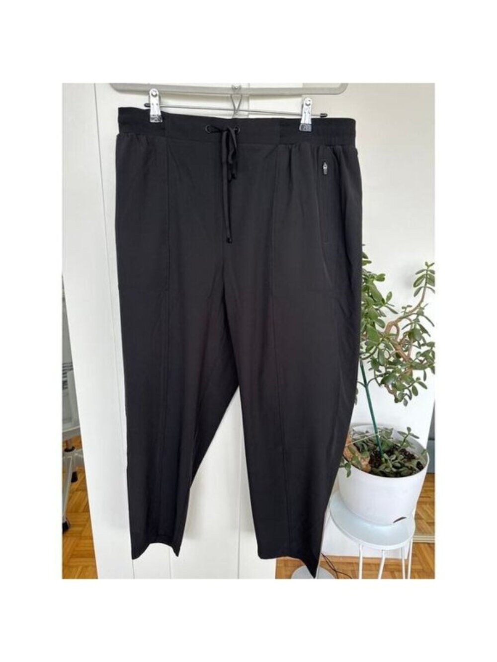 Lou & Grey NWT Black Comfort Stretch Lightweight Straight Leg Pants,  XL